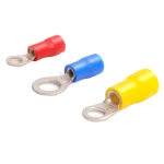 Image of insulated cable core lug with bell-mouthed barrel for 1.5 mm² cable, tinned copper ring type