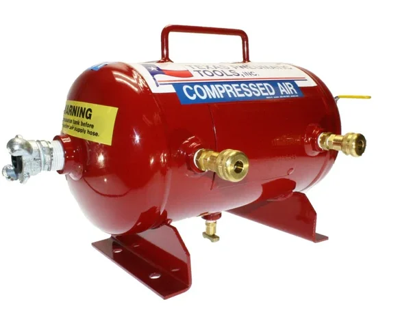 Image of Texas Pneumatic tank style air manifold, part number TX-3AMF, 2.5-gallon capacity