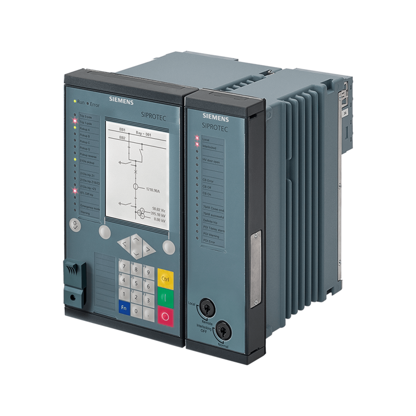 SIEMENS 7SJ85 Overcurrent Protection Device – P1J323390, Flush