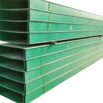 Image of Jiangsu Xitejin Electrical FRP cable tray straight, size 300x50x3.5x3000, showing tray profile