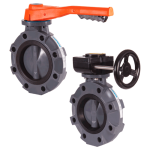 BYV-220-40A-0EL-000 4" CPVC Butterfly Valve