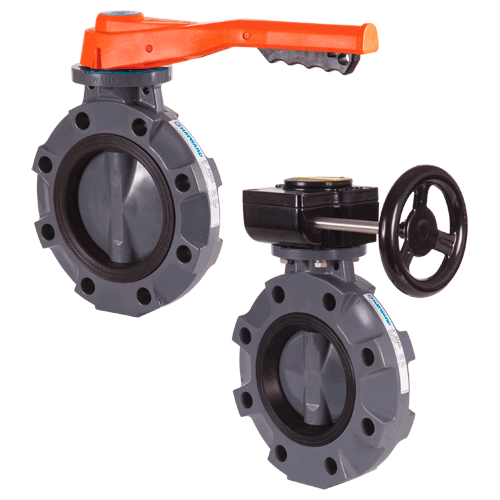 BYV-220-40A-0EL-000 4" CPVC Butterfly Valve