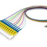 Singlemode LC/UPC Keyed Blue to Unconnectorized Fiber Pigtail 12-Fiber Kit