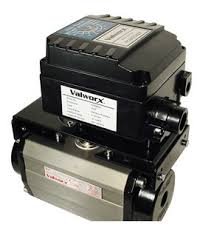 Image of Valworx Electro Pneumatic Positioner, part number 529960A, showing aluminum housing and connection details