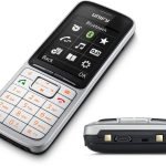 Image of ATOS Wireless Handset SL5 DECT, part number L30250-F600-C450, with DTMF dialing and ivory color