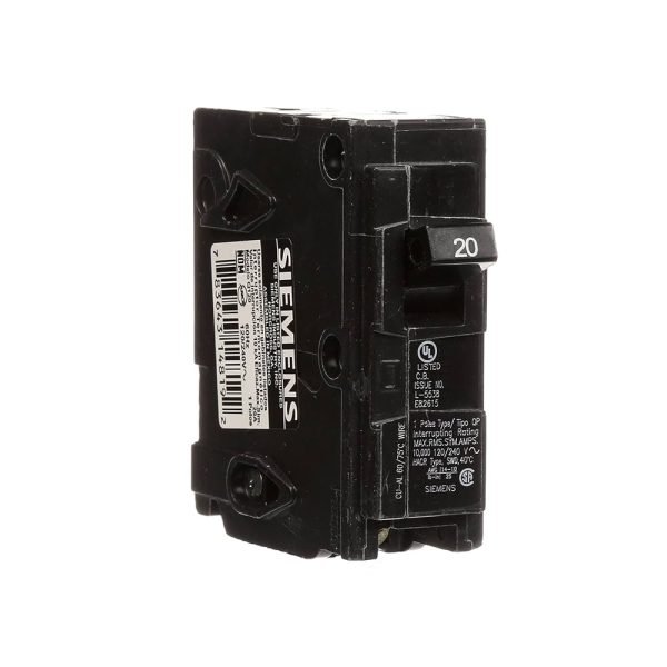 Siemens Q120 Plug On Circuit Breaker 20A 1P 120/240V
