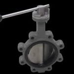 Image of Kistenmacher Germany Butterfly Valve VE208 8”, wafer type carbon steel with stainless steel disc and neoprene seat