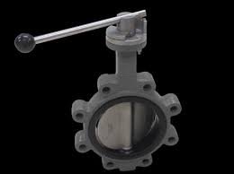 Image of Kistenmacher Germany Butterfly Valve VE208 8”, wafer type carbon steel with stainless steel disc and neoprene seat
