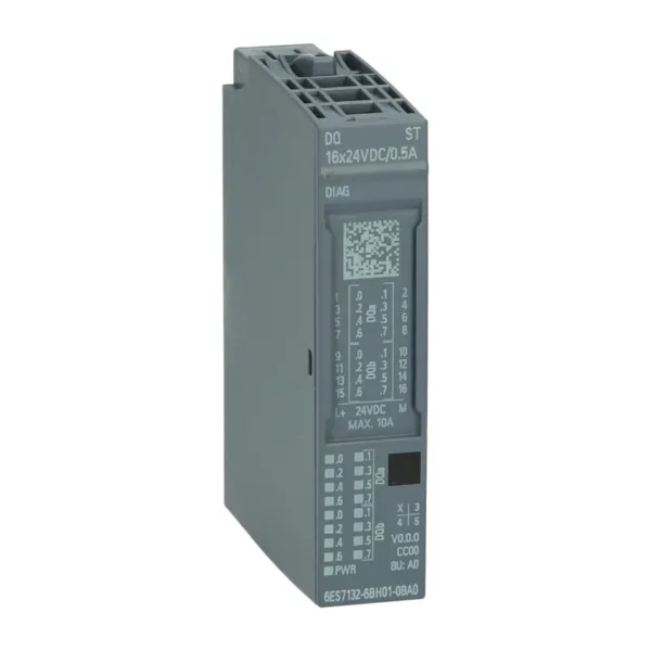Siemens SIMATIC ET 200SP Digital Output Module DQ 16x 24V DC/0.5A Standard 6ES7132-6BH01-0BA0
