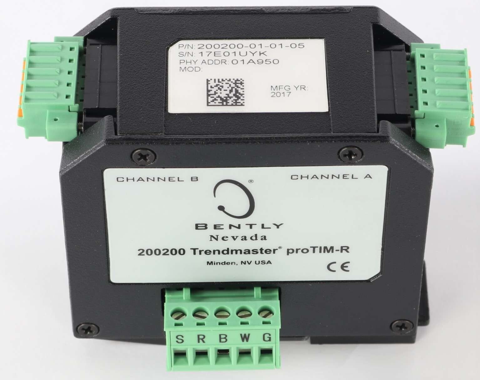 Bently Nevada Trendmaster ProTim-R Module 200200-01-01-05 Bently Nevada 200200 Trendmaster ProTim-R input module