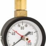 Industrial Pressure Gauge Steel Case 3/4 GHT Female Top Connection 2-1/2" Dial 0–160 PSI