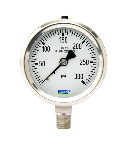 WIKA Type 232.53 Pressure Gauge 9768670 - 0–300 psi - 1/4" NPT