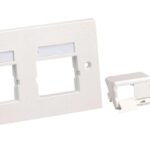 Panduit CFPUKS4SAW‑2GY Faceplate