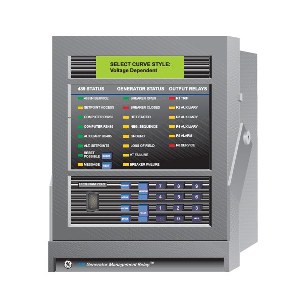 GE Multilin 489‑P5‑LO‑A20‑E Generator Management Relay
