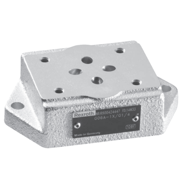 Bosch Rexroth R900439455 G10D2-1X/G1/2G1/4 Hydraulic Connection Plate