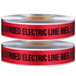 Caution Buried Electric Line Detectable Underground Warning Tape 2"x1000'