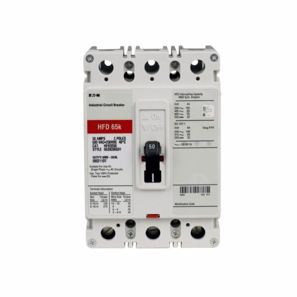 EATON HFD3070 70A 3-Pole Molded Case Circuit Breaker